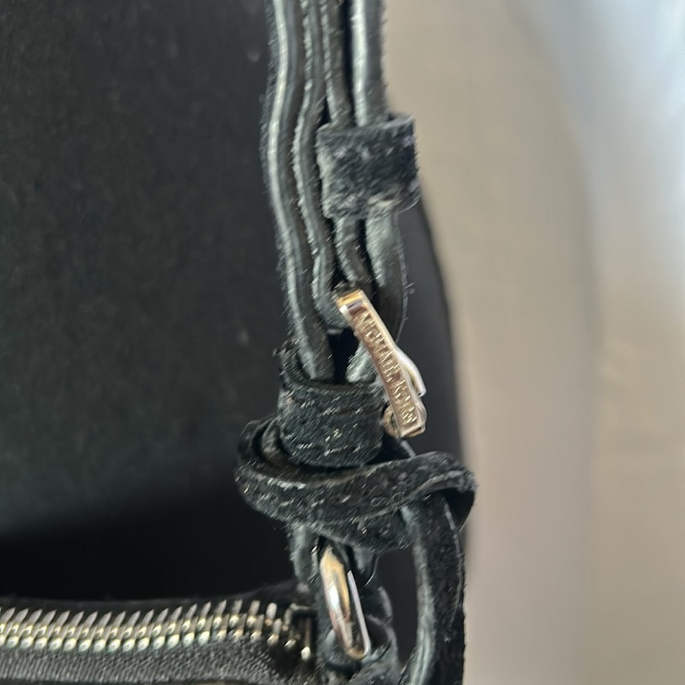 Michael Kors Black Suede Fringe Crossbody Bag - Picture 4 of 9